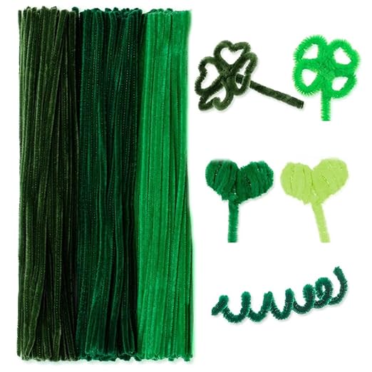 300 Pieces Pipe Cleaners Chenille Stem, 3 Pastel Candy Color Pipe Cleaners Set by RSACCSKY