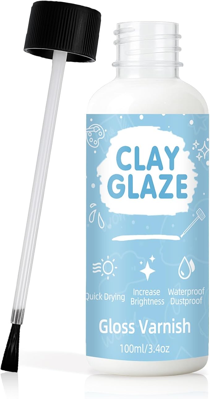 100ml Air Dry Clay Glaze, Clay Varnish Used to Prevent Clay Cracking, and Wear by Unknown