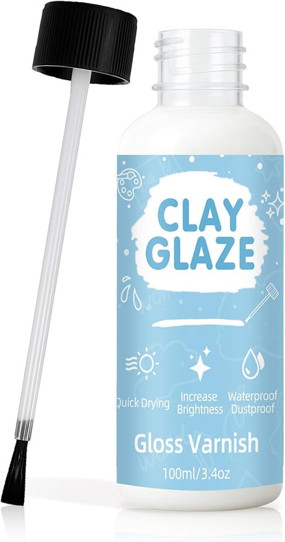 100ml Air Dry Clay Glaze, Clay Varnish Used to Prevent Clay Cracking, and Wear by Unknown
