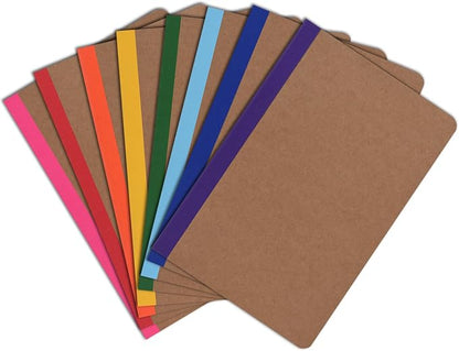 ZCZN 8 Pack Colorful Lined Notebooks Bulk, A5 Journals by ZCZN