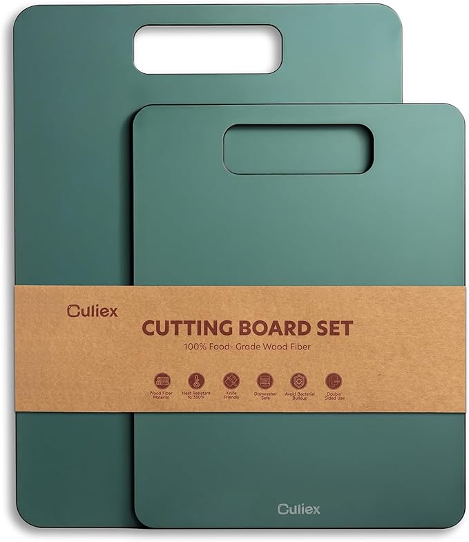 Cutting Boards for Kitchen, Wood Fiber Composite Cutting Board, Dishwasher Safe by Culiex