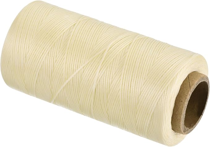 MECCANIXITY Waxed Thread, 284 Yard 0.8mm 150D Flat Wax Thread Polyester Waxed by MECCANIXITY