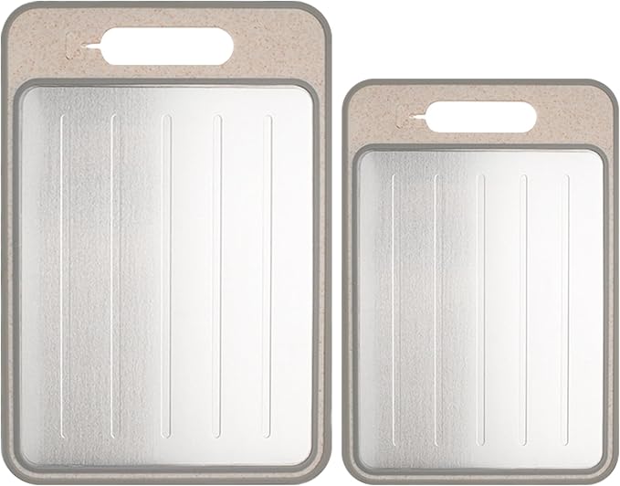 Cutting Board Double Sided, Large Size+Small Size, Food Grade Stainless steel - Image 8