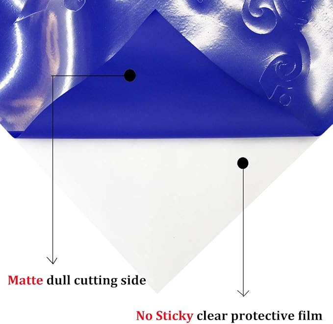 Guangyintong Heat Transfer Vinyl Blue HTV Rolls, Matte Surface HTV - Image 4