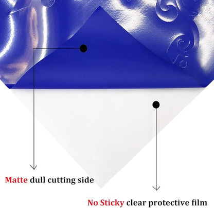 Guangyintong Heat Transfer Vinyl Blue HTV Rolls, Matte Surface HTV - Image 4