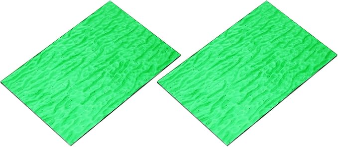 MECCANIXITY 2 Pcs Stained Glass Sheet Mosaic Tile 7.9 Inch x 5.9 Inch Emerald by MECCANIXITY