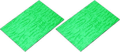 MECCANIXITY 2 Pcs Stained Glass Sheet Mosaic Tile 7.9 Inch x 5.9 Inch Emerald by MECCANIXITY