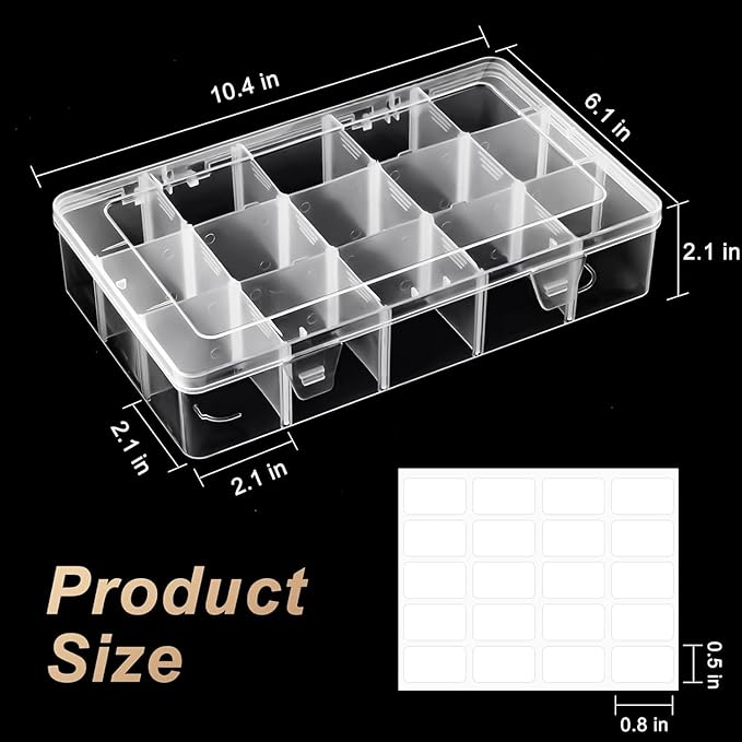 15 Grids Large Plastic Organizer Box - Image 2