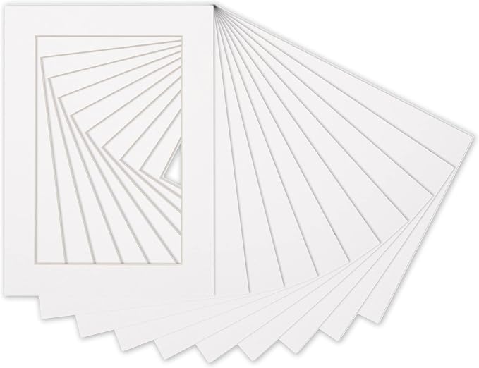 Poster Palooza Pack of Ten 8x10 Mats Bevel Cut by Poster+Palooza
