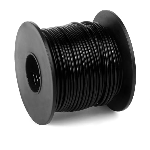 Aluminum Craft Wire, 75 Feet 1.5mm/ 16 Gauge Black Bendable Soft Metal Aluminum by Cadikez
