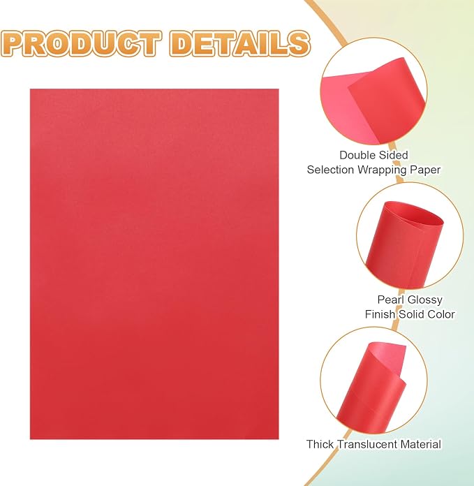 MECCANIXITY 100 Sheet Colored Vellum Paper 5.9" x 8.3", 100gsm Translucent - Image 3