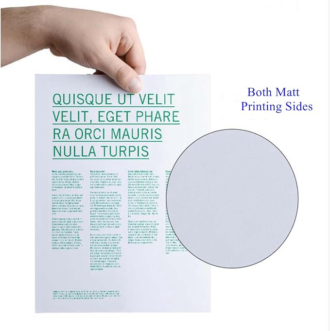 Uinkit 100 Sheets Thin Matte Presentation Paper Photo Double Sided 8.5x11 38lb - Image 5