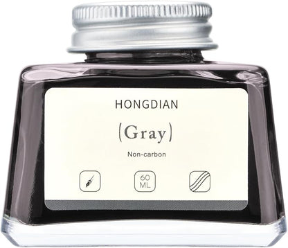 Hongdian Fountain Pen Bottled Ink Gray, 60ml Fountain Pen Ink Bottled - Image 3
