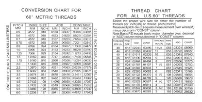 HHIP 4200-0241 48 Piece Thread Wire Measuring Set - Image 4