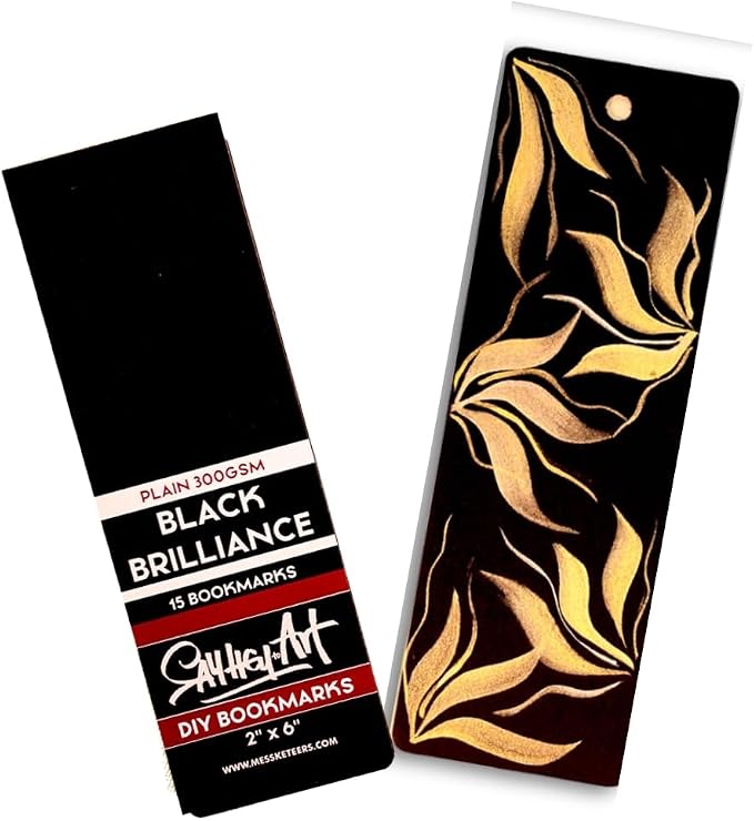 300GSM Deep Black Bookmark Sketchpads, Suitable - Image 3
