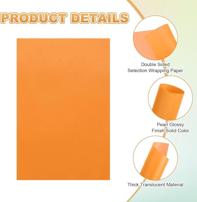 MECCANIXITY 100 Sheet Colored Vellum Paper 4" x 6", 100gsm Translucent - Image 3