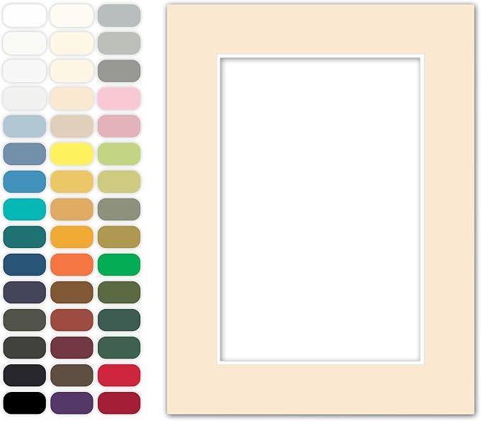 Poster Master Cream Matboard – 4-Ply Acid-Free Picture Mat Board by PosterMaster