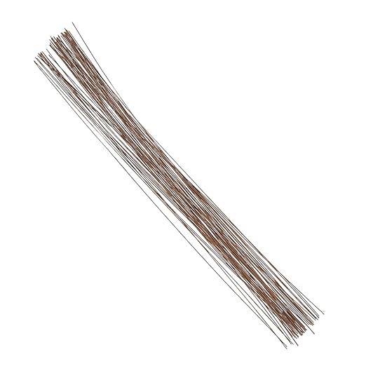 Decora 24 Gauge Brown Floral Wire 16 inch, 50/Package by DECORA