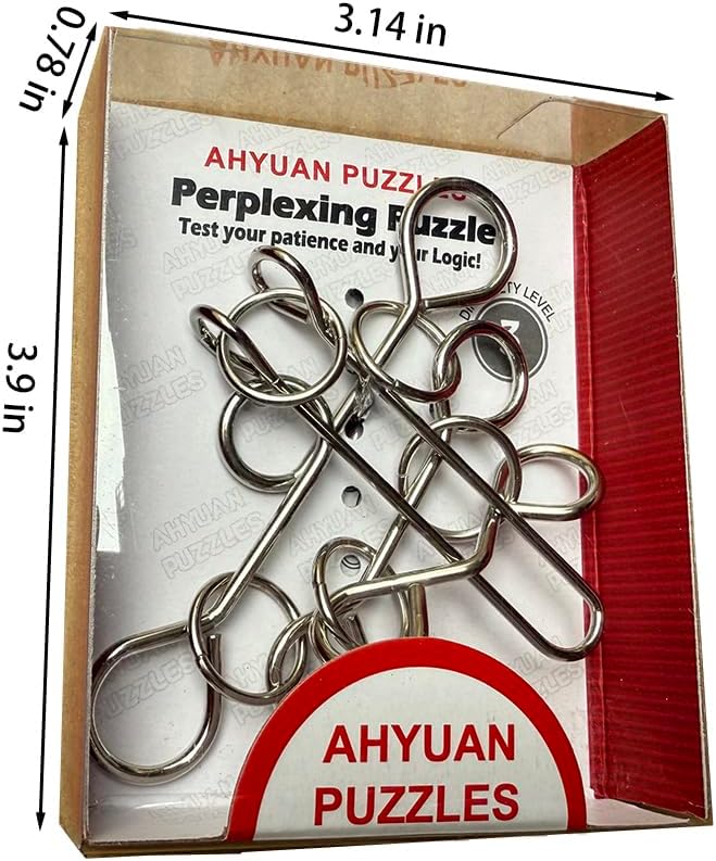 AHYUAN 24 Packs Large Metal Puzzles Brain Teaser IQ Wire Puzzles - Image 4