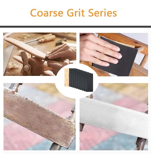 30Pcs 9 x 3.6 Inchs 320 Grit Wet and Dry Handmade Universal Sanding Sheets - Image 4