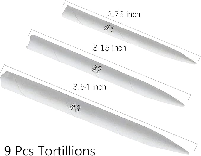 21 Pcs Blending Stumps and Tortillions Set - Image 4