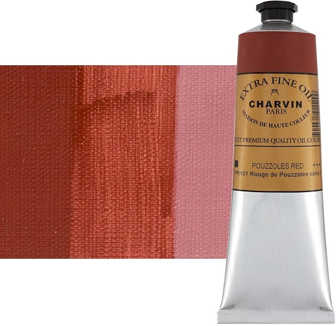 Charvin Extra Fine Oil Paint, Pouzzoles Red 150 ml by Unknown