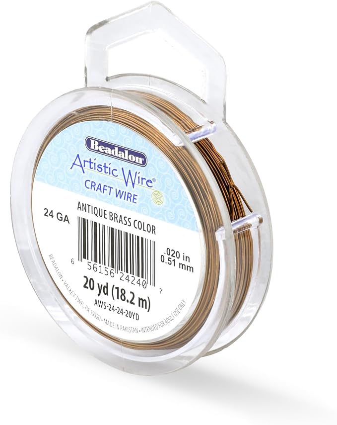 Artistic Wire, 24 Gauge Tarnish Resistant Colored Copper Craft Wire, Antique by Unknown