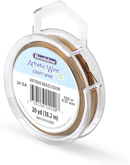 Artistic Wire, 24 Gauge Tarnish Resistant Colored Copper Craft Wire, Antique by Unknown