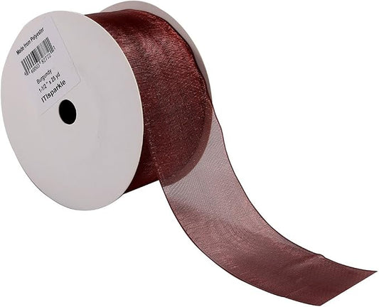 ITIsparkle 11/2" Inch Organza Ribbon 25 Yards-Roll Set by Joycrosso