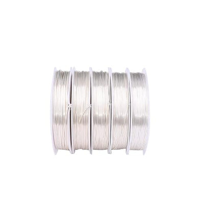 Silver Copper Wire 0.4mm Bead Cord - Image 2
