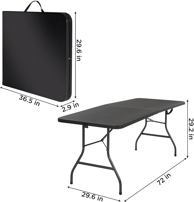 COSCO Molded Folding Banquet Table w/Handle - Image 3