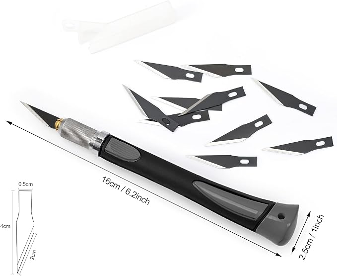 EHDIS Precision Hobby Knife Set Utility Craft Knife Kit - Image 2
