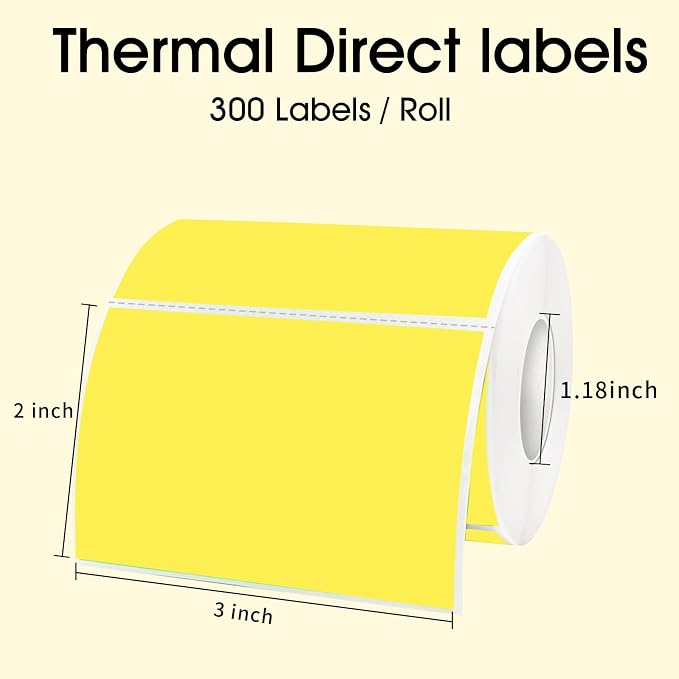 STARLIBOO 3x2 inch Color Direct Thermal Label Stickers - Image 2