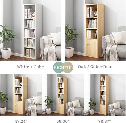 IOTXY Small Narrow Corner Bookcase - Image 7