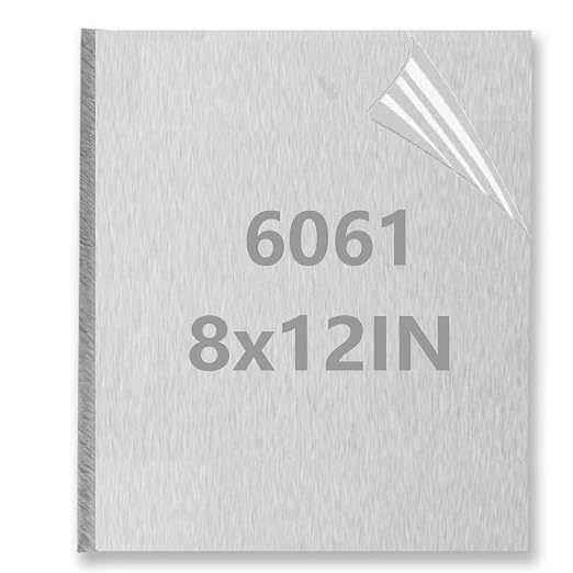 6061 Aluminum Sheet Metal 8 x 12 x 1/4 Inch, Heavy Duty Aluminum Sheets Plates by AODESTINY