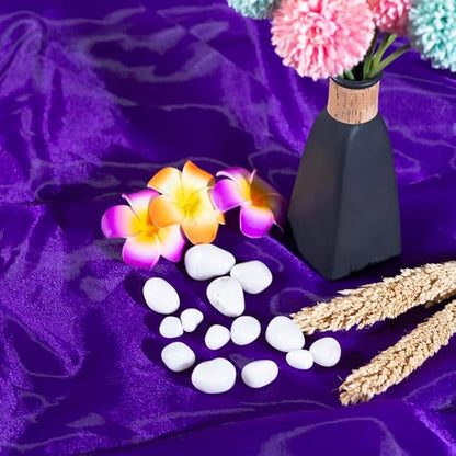 Fynite Cadburry Purple Organza Fabric by The Yard | 20 Yard Long | 44" Wide | - Image 2