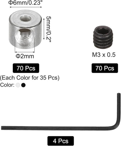 MECCANIXITY 70 Pcs Metal Locking Pin Backs, Locking Pin Keepers Locking Clasp - Image 2