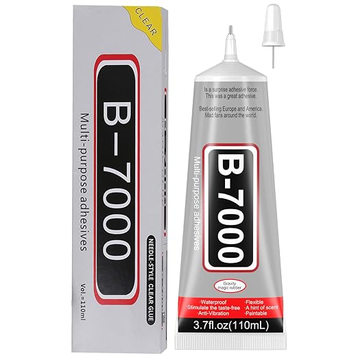 3.7oz B7000 Rhinestone Clear Glue by FITTDYHE