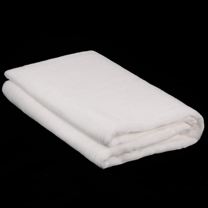 Cheesecloth, Reusable and Breathable, Unbleached Cotton Fine Mesh Weave by Boao