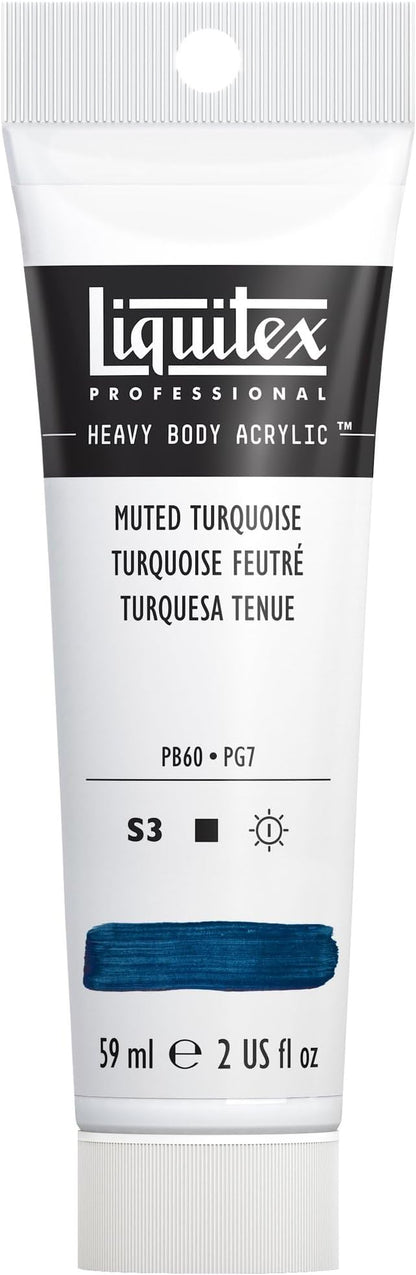 Liquitex Professional Heavy Body Acrylic Paint, 2-oz Tube, Muted Turquoise by Liquitex