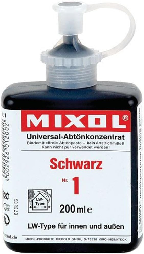 Mixol : Universal Stainer : 200 ml : Black by SoloGuitars