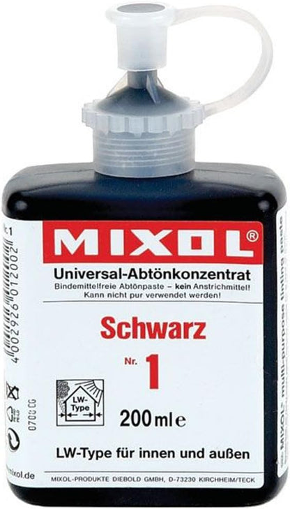 Mixol : Universal Stainer : 200 ml : Black by SoloGuitars
