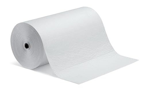 PIG Oil-Only Absorbent Mat Roll | Absorbs Oil-Based Liquids | Lightweight | 40 by NewPig