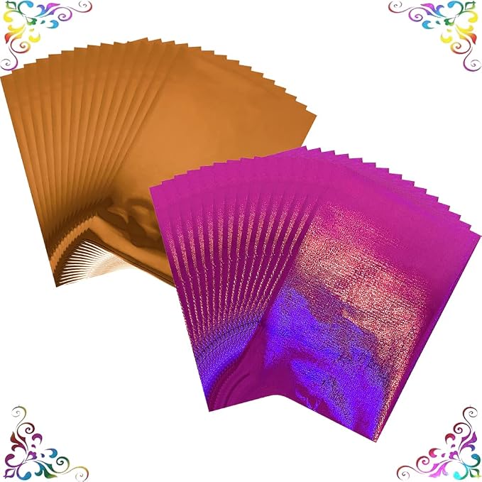 100PCS Toner Reactive Foil for Card Making 11.4x7.9inch Transfer Foil Paper for by CYFUNDESIGN