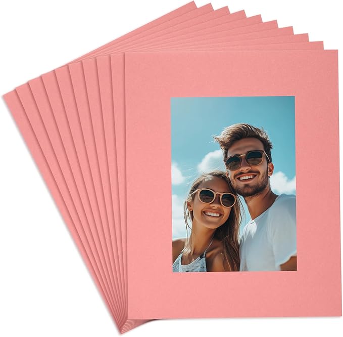 uxcell 10Pcs Picture Mats, 8 x 10 Mat Board Center by uxcell