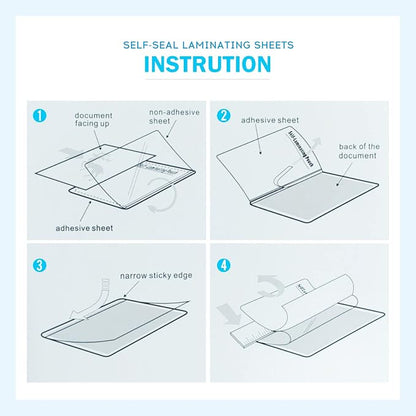 Uinkit 10Mil 20Pack 5”x7“ Double-Sided Self-Sealing Laminating Pouches - Image 6
