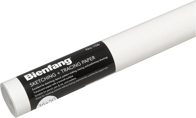 Bienfang Sketching & Tracing Paper Roll, 36 Inches x 50 Yards by SpeedballArt