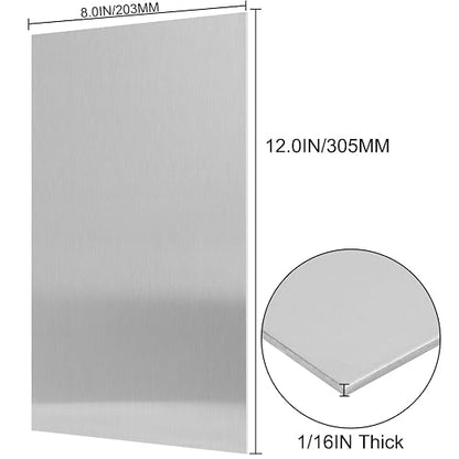 430 Stainless Steel Sheet Metal 8" x 12" x 1/16" Inch Metal Plates - Image 3