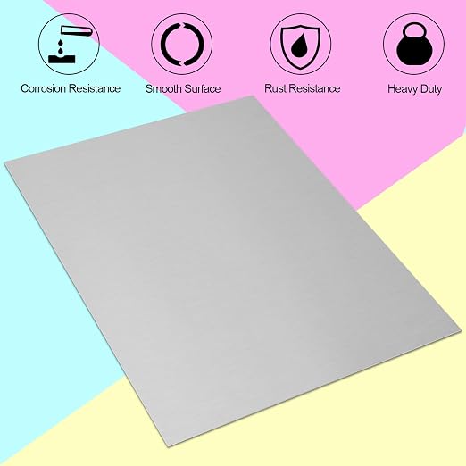 430 Stainless Steel Sheet Metal 12" x 16" x 1/32" Inch Metal Plates - Image 2