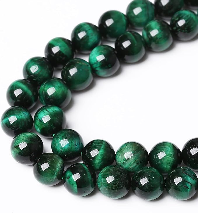 38PCS 10mm Top AAA Green Tiger Eye Beads Natural Stone Round Loose Beads - Image 4